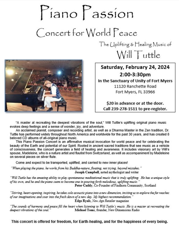 Will Tuttle Peace Concert